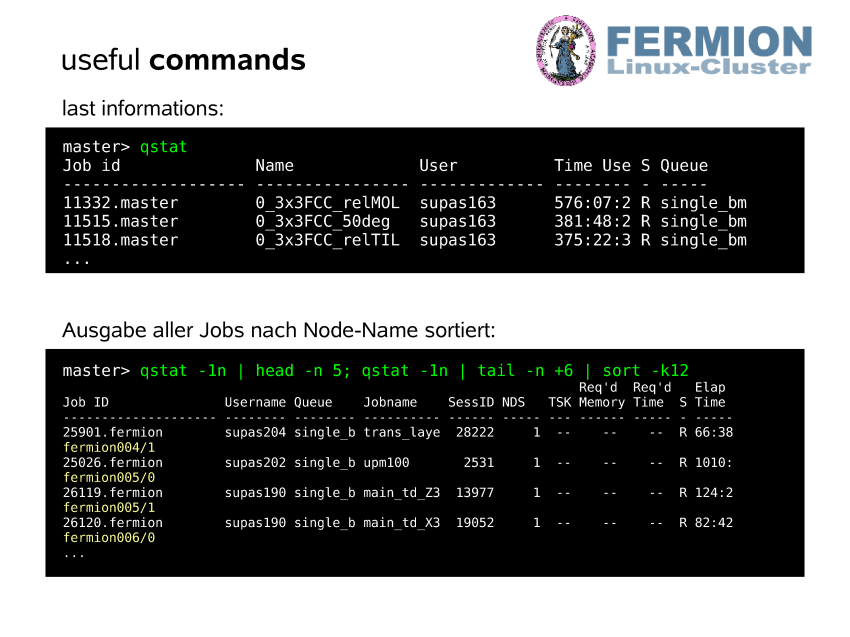 CAU Kiel Linux Cluster Fermion Cau kiel linux cluster fermion