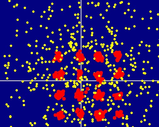 Picture of hole Wigner crystal (M=100)