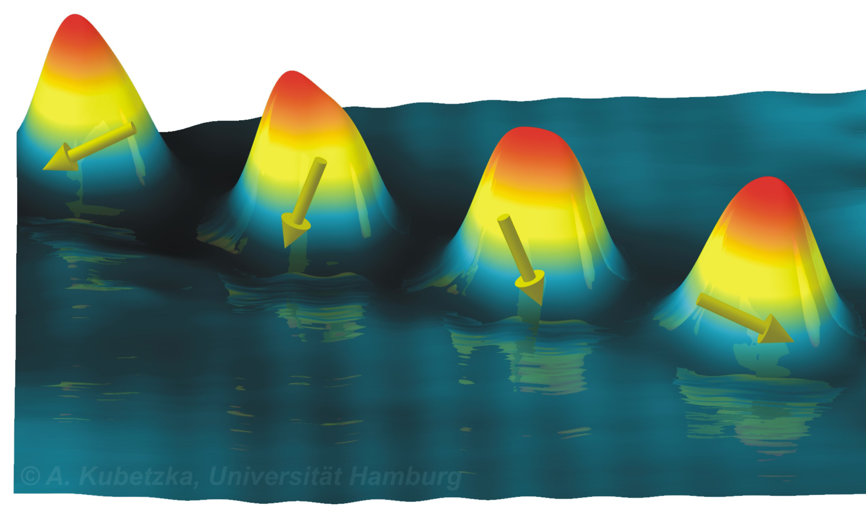 Imaging the
                    spin direction of individual atoms